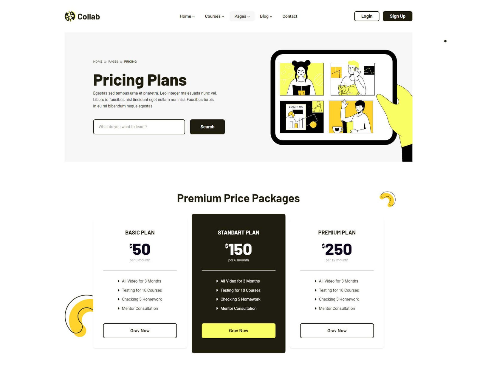 Pricing Page